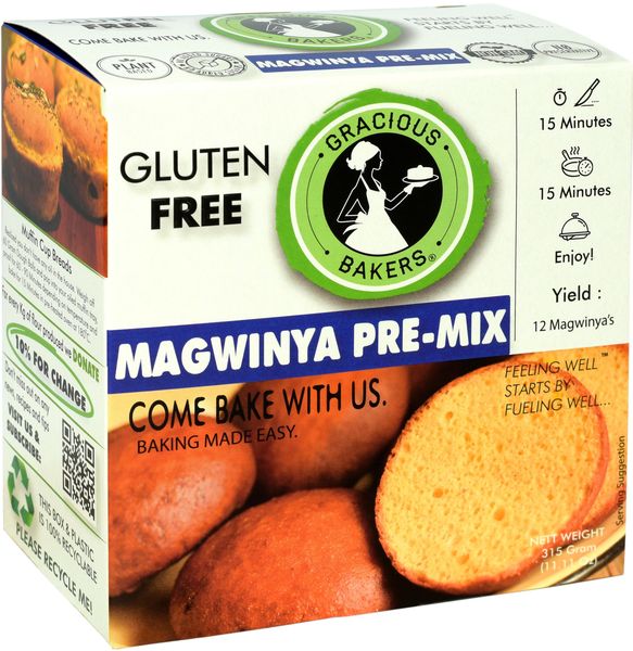 3 X Gracious Bakers Vegan Magwinya (aka Vetkoek) Pre-Mix -( 3 x 315 Gram)