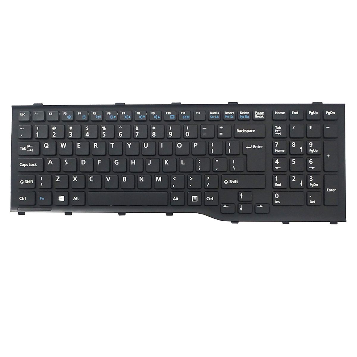 fujitsu lifebook a series keyboard light