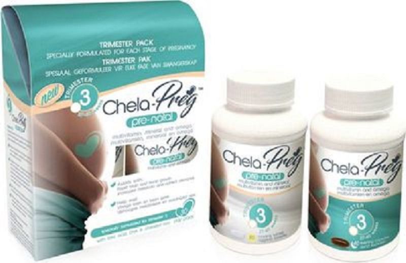 Chela Preg Trimester 3 Combo Pack - 60 Tablets + 60 Capsules