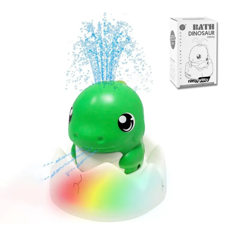 Sprinkler Spray Water Fountain Dinosaur Light Up Bath Pool Toy Nitty Gritty Image