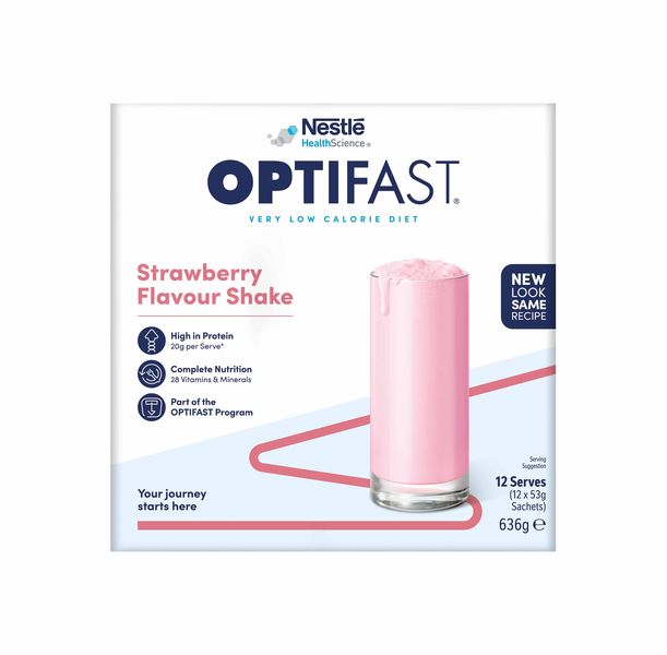 OPTIFAST Shake Strawberry 6 (12 x 53g)
