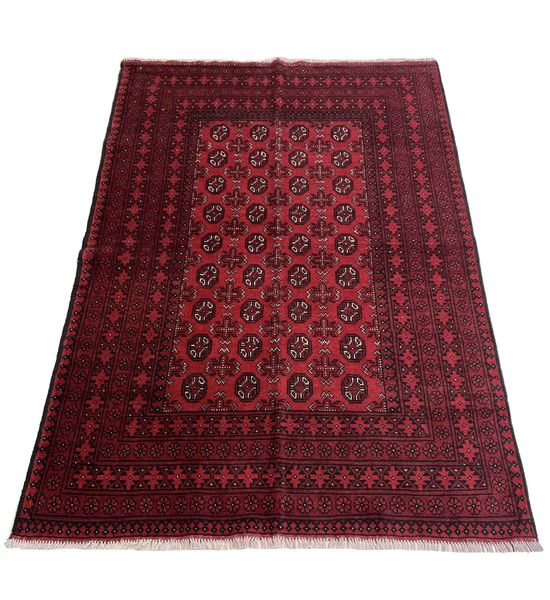 Beautiful Hand Made Red Afghan - 292 x 193 cm