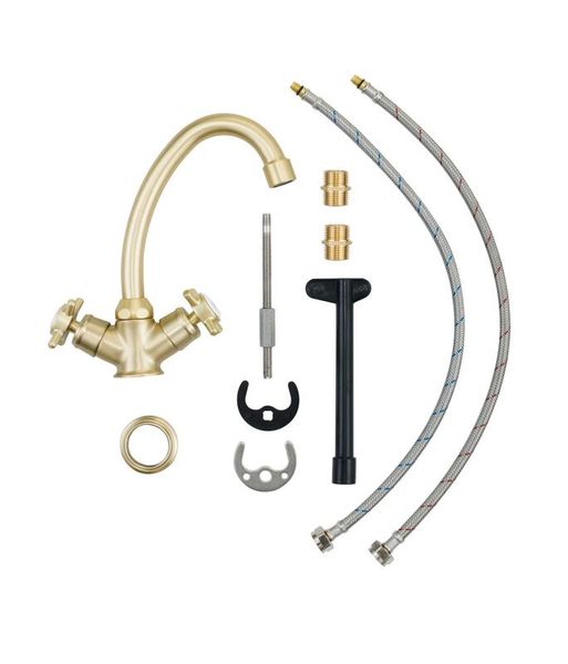 Sensea Mauna Basin Mixer L Brushed Brass