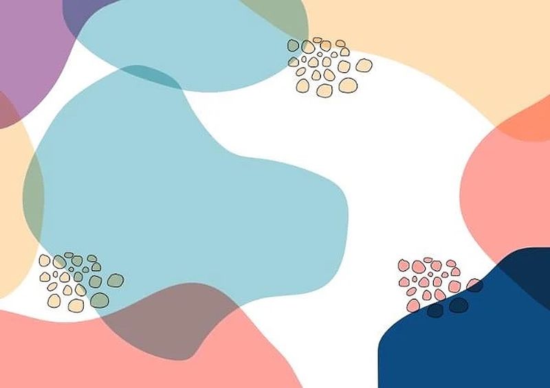 Premium Framed Canvas Print: Contemporary-Abstract-Art-Fluid-Shape