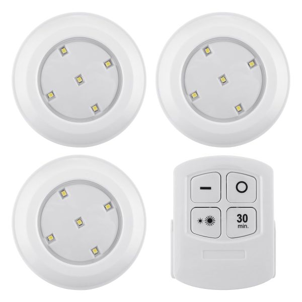 3pcs LED Wall Lamp With Remote Control