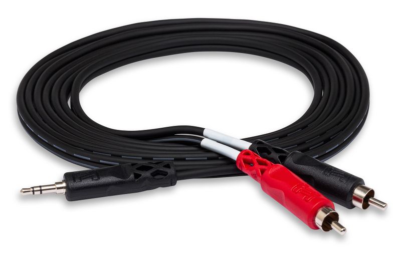 Hosa Tech 3.5mm TRS to Dual RCA Cable - 90cm