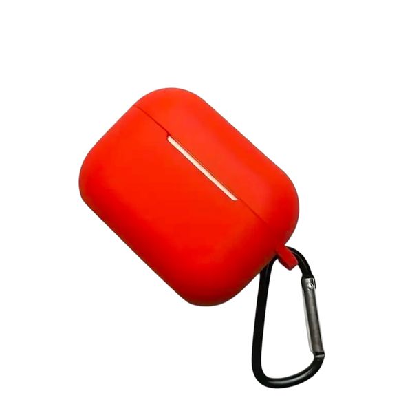 Red Silicon Protective Cover for Wireless Earphone Charger