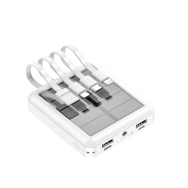 4-Cable Multi-Functional Solar Power Bank Q-CD282