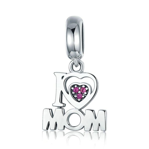 Charms Forever 925 Sterling Silver I Love Mom Charm by ASR