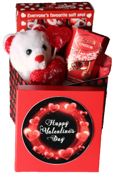 Happy Valentines Day Chocolate &amp; Gift Box Hearts whirlwind