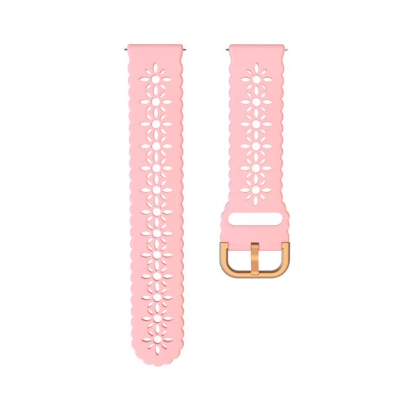 20mm Blossom Strap Compatible With Samsung Watch 4/5/6/7/7FE-Dark Pink