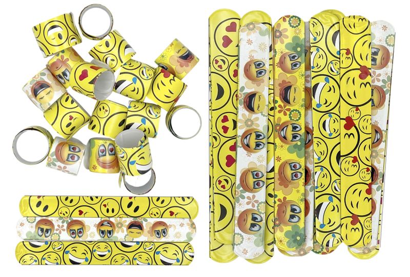Spread the Smile with Our 30-Pack Mixed Emoji Wristbands