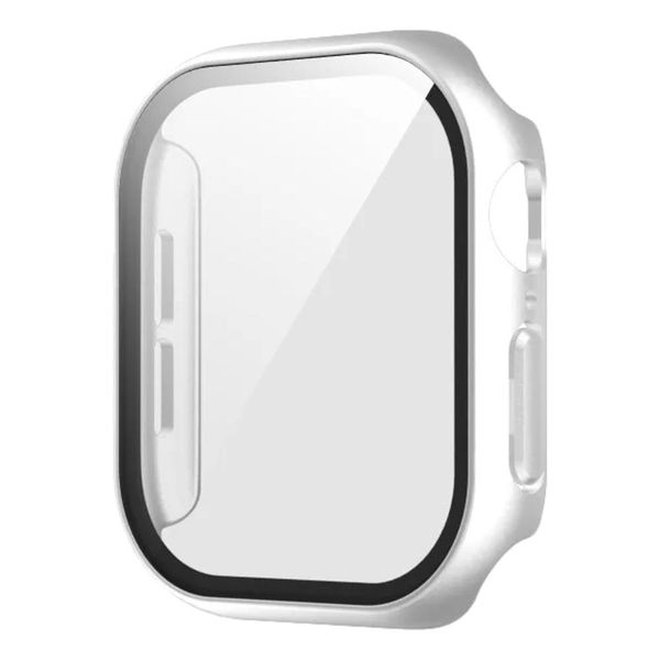 46mm Hard Case with Glass compatible with Apple Watch Series 10 - Rose Pink