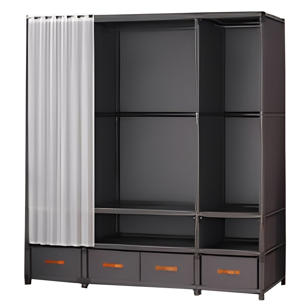 Wardrobe Closet, Simple Multifunctional Dustproof Portable Closet Bedroom