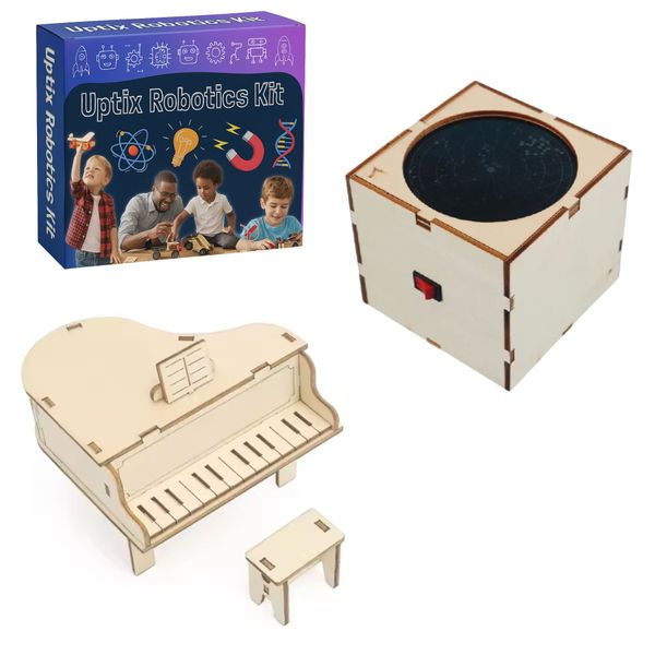 Uptix DIY Musical Piano Box &amp; Starry Night Light Kit - Robotics Model Kit