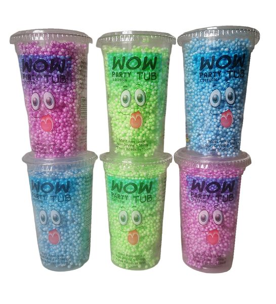 Wowtub 6 Pack - Glow In The Dark Colourfull Playfloam