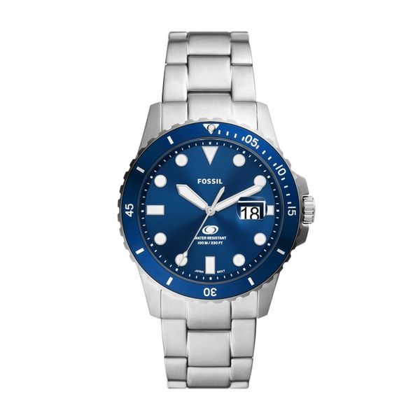 Fossil Blue Dive Three-Hand Date Stainless Steel Watch - FS6029
