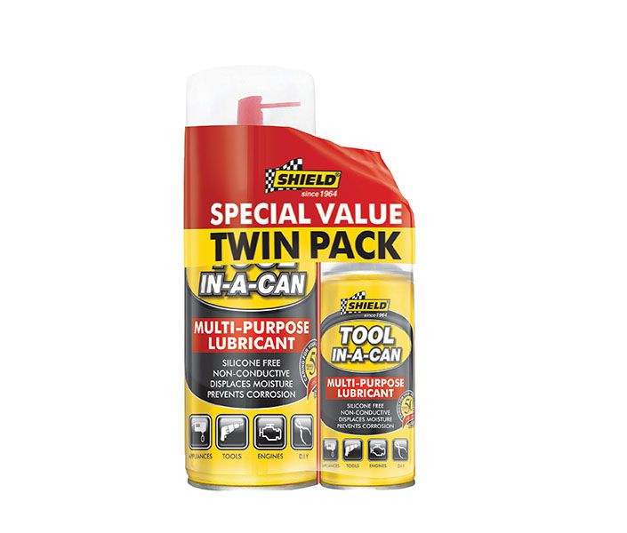 Shield - Tool in a Can Multi-purpose Lubricant Twinpack 375ml and 150ml