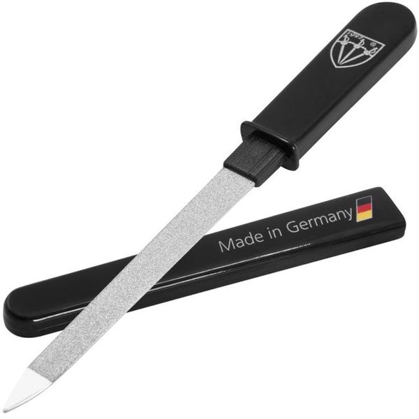 Kellermann 3 Swords Sapphire Nail File: Course &amp; Fine Sides in Hard Case