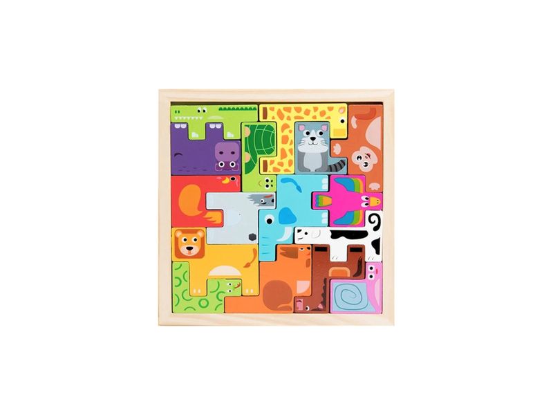 Montessori Wooden Animal Shape Matching Children's Puzzle