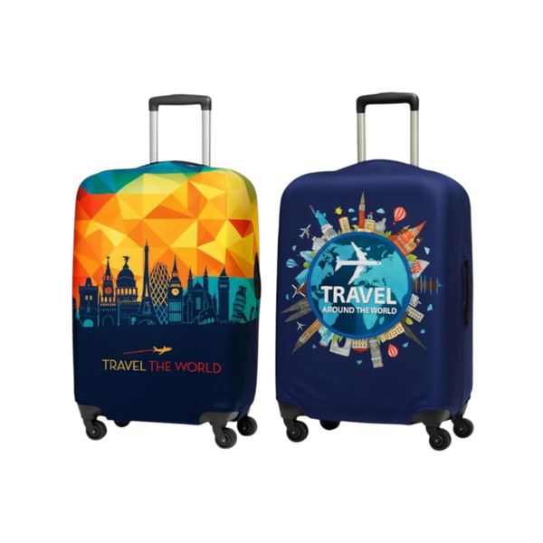 2 Piece Suitcase Cover Set - Fits 25-28 Inch Luggage