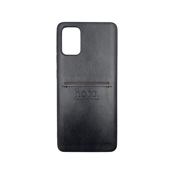 Stylish Leather Card Holder Pouch Case For Samsung Galaxy A71 - Dark Green