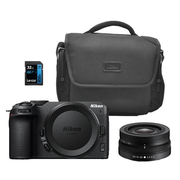 Nikon Z30 Mirrorless Camera with 16-50mm Lens with a Bag and Card
