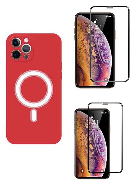 Set of 3 Magnetic cae For Iphone 13/13pro/13 pro max and screen protector