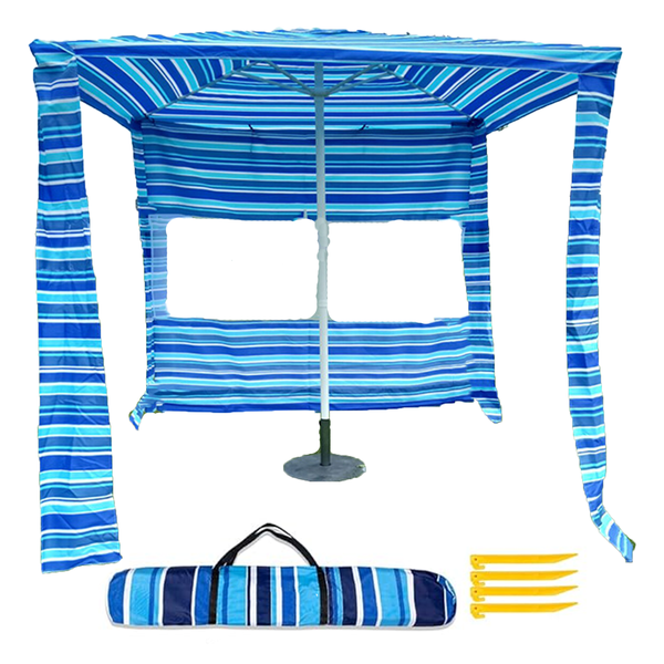 Sun Shelter Beach Cabana Portable Campground Beach Canopy Waterproof Gazebo