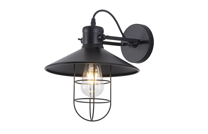 Vintage Style Wall Lamp Black-MRUL