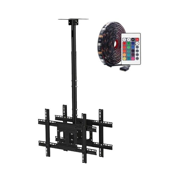 Black Steady Strong 32-65Inch Tv Bracket + Led Strip Light