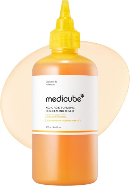 MEDICUBE Kojic Acid Turmeric Resurfacing Toner Refine Texture &amp; Boost Glow