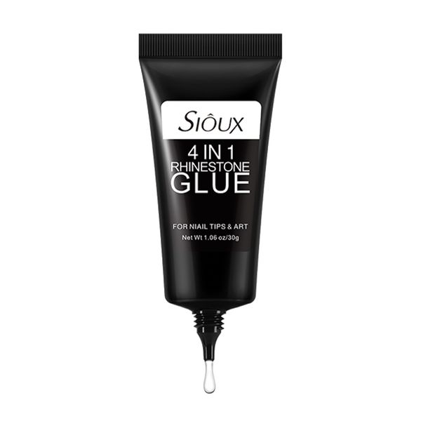 Sioux 4-in-1 Rhinestone Glue for Nails, Super Strong Gel Nail Diamond Glue