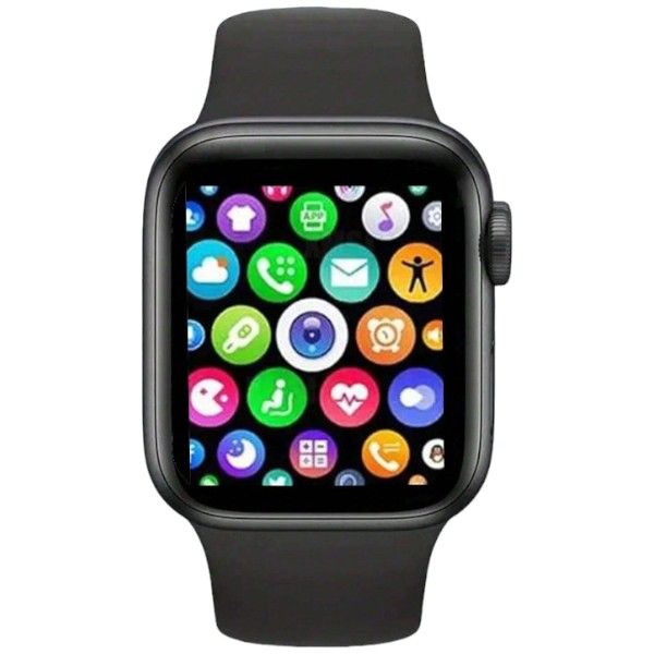 1.52" Multifunctional HD Display Smart Watch With Wireless Charging - Black