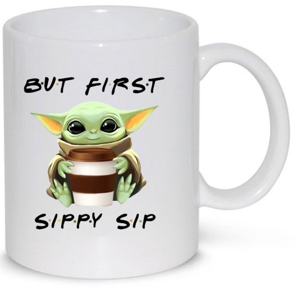 But First Sippy Sip Yoda Star Wars Funny Gift Coffee Mug (11Oz Normal Size)