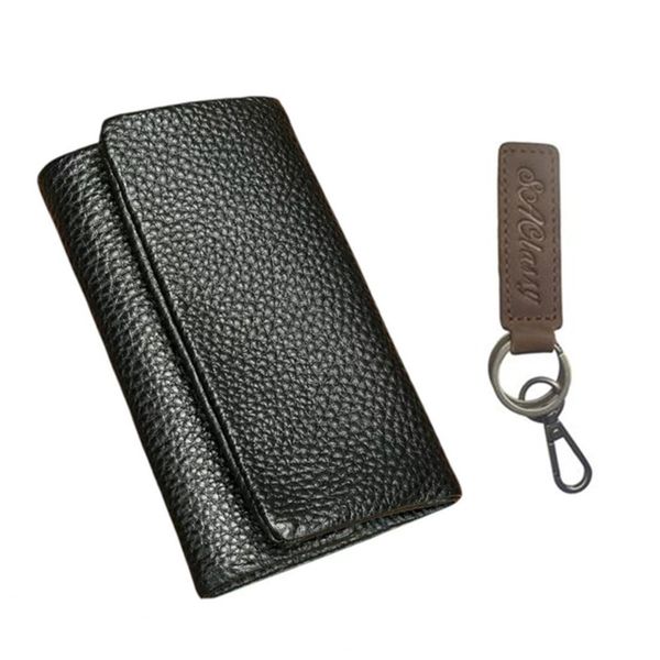 SACLASSY Genuine Leather Cowhide Tri-Fold Wallet Men's Wallet Gift - 883