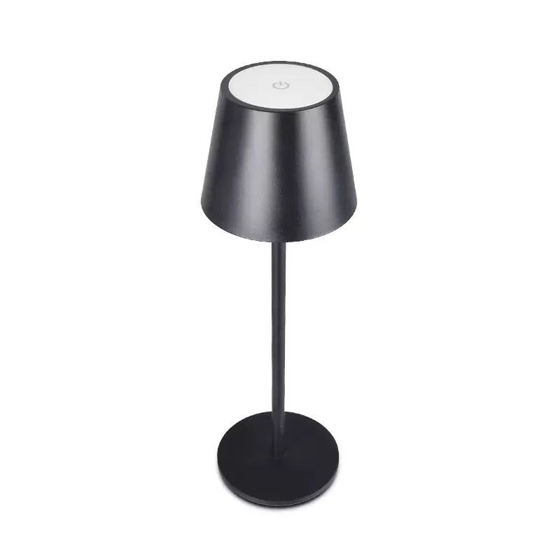 New Black Umbrella Cordless LED Table Lamp - Rechargeable 2000mAh Light