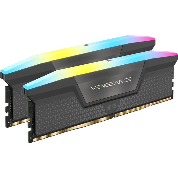 Corsair VENGEANCE® RGB AMD EXPO32GB - (2 x 16GB) DDR5 DRAM 5200MHz C40 Memory Kit - 40-40-40-77 - 1.25V - Cool Grey
