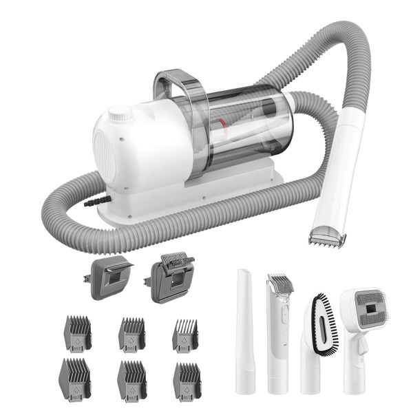 Multipurpose Pet Hair Vacuum Dog Grooming Vacuum Kit with 2.5L Dust Box