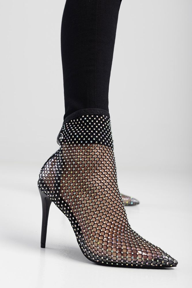 Sissy Boy: Booted Glitter Mesh Boot | Shop Today. Get it Tomorrow ...
