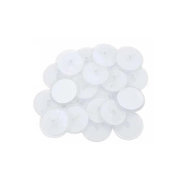 20-Piece 2Cm Ceiling Mount Adhesive Disc Hook - Transparent