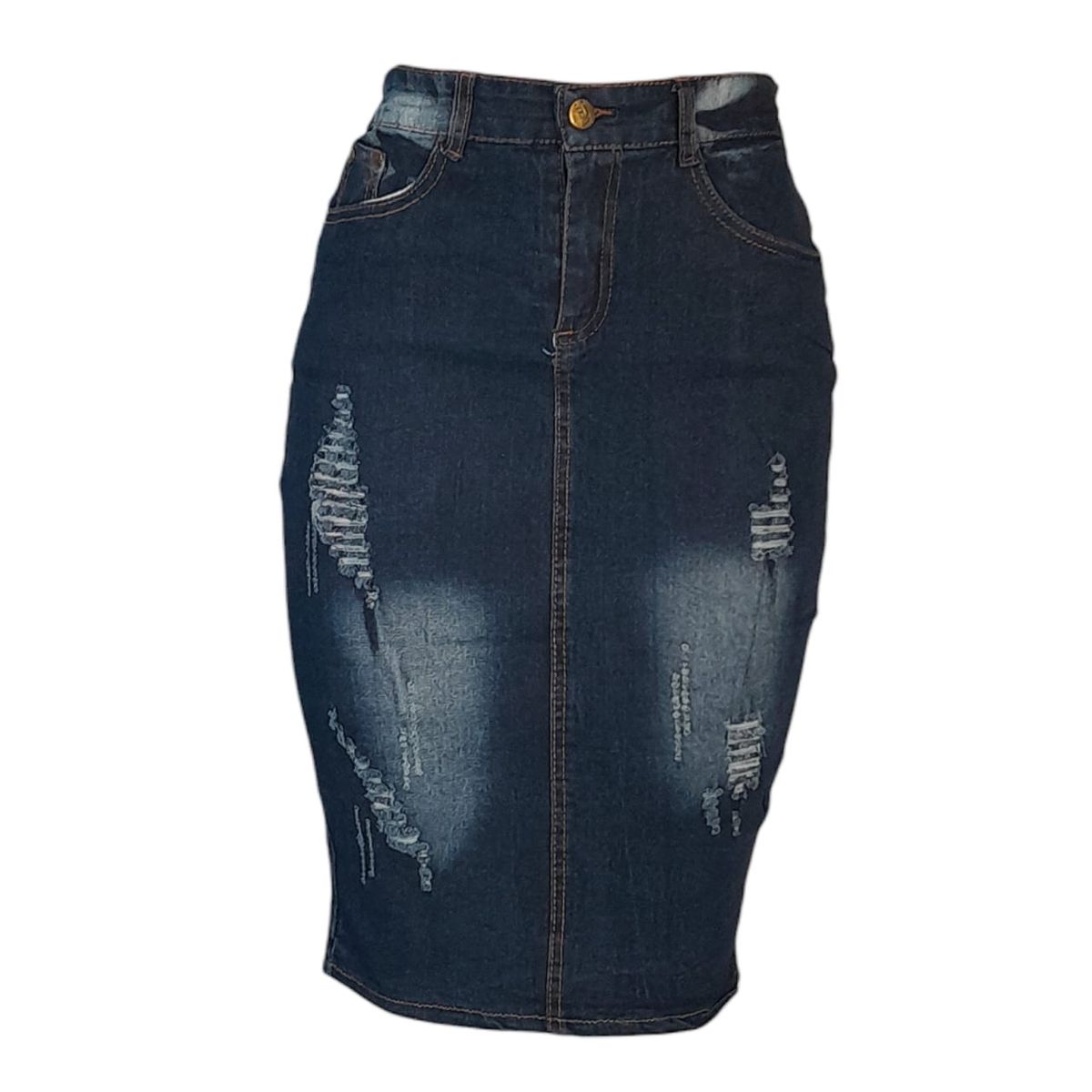 Ladies' Dark Denim Ripped Skirt | Shop Today. Get it Tomorrow ...