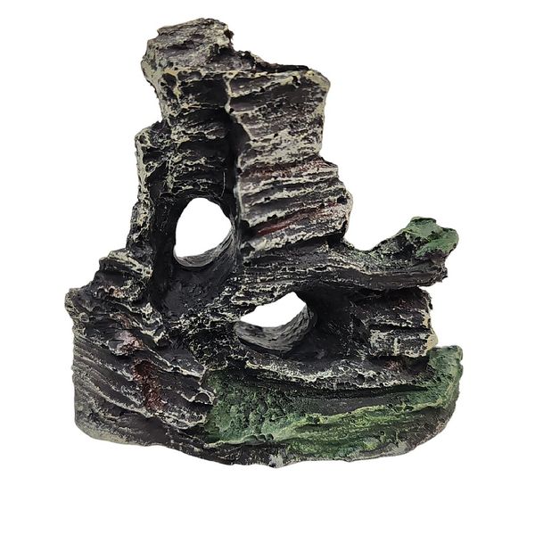 Aquarium Rocks Decor 10cm High x 10cm Wide x 5.5cm - Design 3