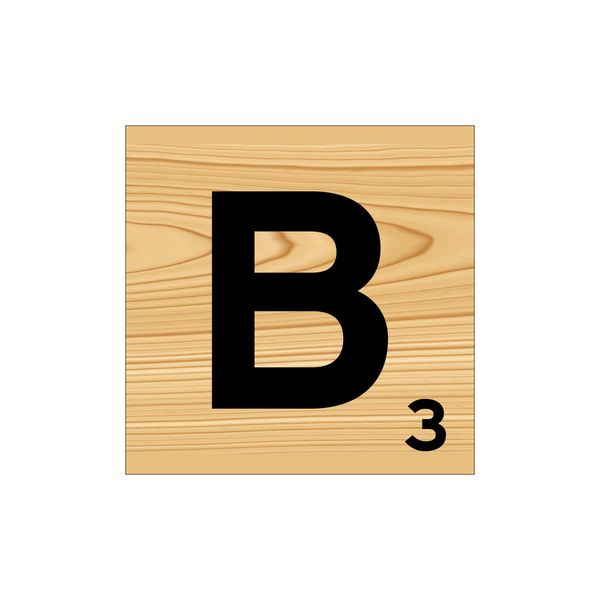 Scrabble Wall Art - B