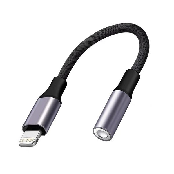 Lightning to 3.5mm AUX Adapter Compatible with iPhone 17-15 11 Pro 1 Pack