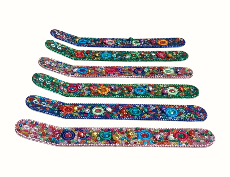 Handcrafted Beaded Incense Holder - Set of 6