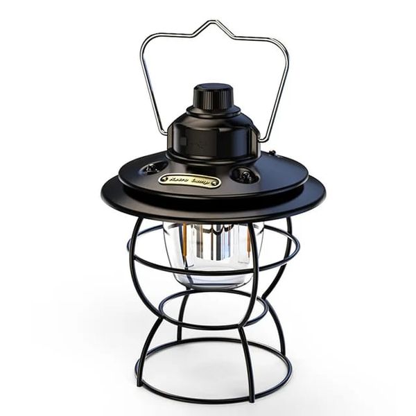 Waterproof Portable USB Rechargeable Outdoor Vintage Lantern Camping Light
