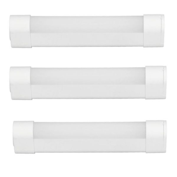 Pack of Three Portable USB Rechargeable Emergency LED Tube Light 20CM 40W