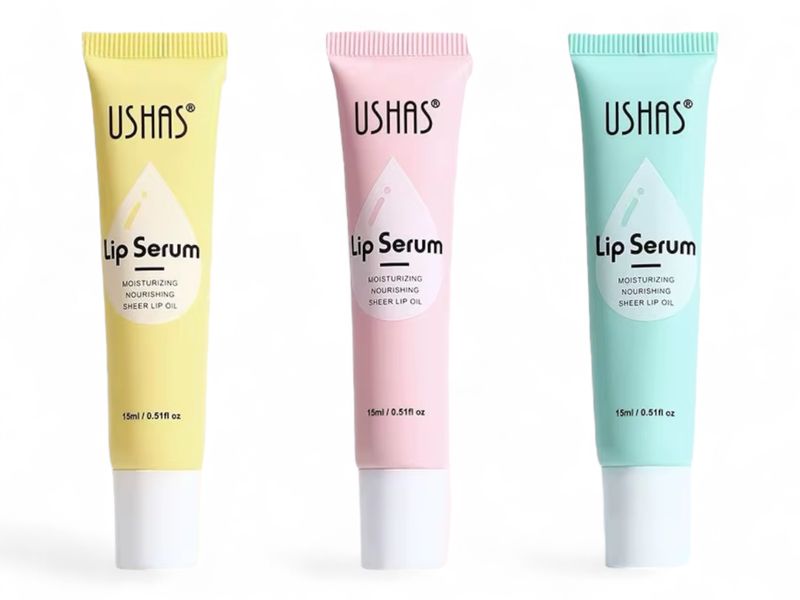 Set of 3 - Ushas Moisturizing Sheer Lip serum Lip Gloss
