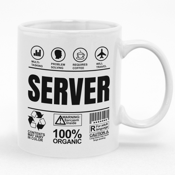 Fun Server Mug - Ideal Gift Idea for Birthday or Christmas